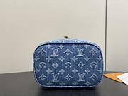 Fortok Louis Vuitton Nice Mini Bag Blue Monogram Denim 20*13.5*12Cm - 6