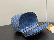 Fortok Louis Vuitton Nice Mini Bag Blue Monogram Denim 20*13.5*12Cm - 3