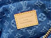 Fortok Louis Vuitton Pochette Valley Bag Blue Monogram Denim 21*15*7Cm - 6