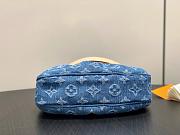 Fortok Louis Vuitton Pochette Valley Bag Blue Monogram Denim 21*15*7Cm - 3