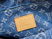 Fortok Louis Vuitton Noé Bag Blue Monogram Denim 20.5*17.5*8.8Cm - 3