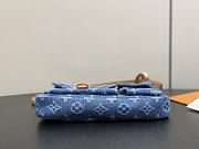 Fortok Louis Vuitton Pochette Accessoire Cargo Blue Monogram Denim 23.5*14*3Cm - 6