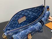 Fortok Louis Vuitton Pochette Accessoire Cargo Blue Monogram Denim 23.5*14*3Cm - 2