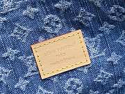 Fortok Louis Vuitton Pochette Accessoire Cargo Blue Monogram Denim 23.5*14*3Cm - 3