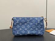 Fortok Louis Vuitton Pochette Accessoire Cargo Blue Monogram Denim 23.5*14*3Cm - 4