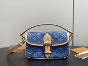 Fortok Louis Vuitton Nano Diane Blue Monogram Denim 19*10.5*6Cm - 1
