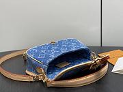 Fortok Louis Vuitton Nano Diane Blue Monogram Denim 19*10.5*6Cm - 6