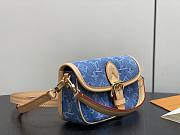 Fortok Louis Vuitton Nano Diane Blue Monogram Denim 19*10.5*6Cm - 3