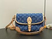Fortok Louis Vuitton Diane Blue Monogram Denim 25*9*15Cm - 1