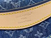 Fortok Louis Vuitton Diane Blue Monogram Denim 25*9*15Cm - 6