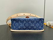 Fortok Louis Vuitton Diane Blue Monogram Denim 25*9*15Cm - 5