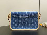 Fortok Louis Vuitton Diane Blue Monogram Denim 25*9*15Cm - 2