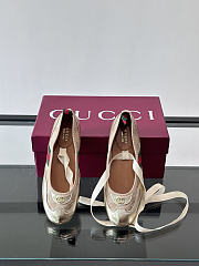 Fortok Gucci Shift Ballerinas Beige - 4