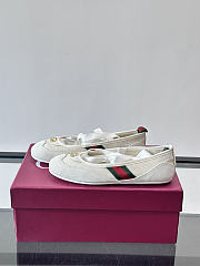 Fortok Gucci Shift Ballerinas White - 6