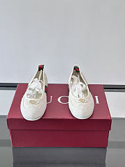 Fortok Gucci Shift Ballerinas White - 3