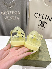 Fortok Gucci Fisherman Rubber Sandals Yellow Tiger Hardware - 2