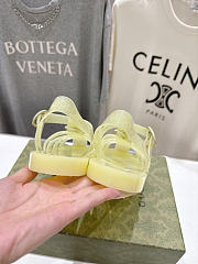 Fortok Gucci Fisherman Rubber Sandals Yellow Double G - 4