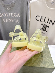 Fortok Gucci Fisherman Rubber Sandals Yellow - 5