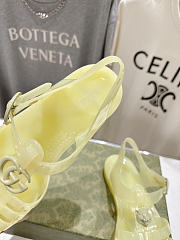 Fortok Gucci Fisherman Rubber Sandals Yellow - 4