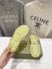 Fortok Gucci Fisherman Rubber Sandals Yellow - 2