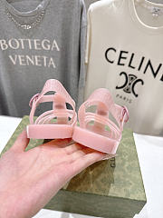 Fortok Gucci Fisherman Rubber Sandals Pink Tiger Hardware - 3