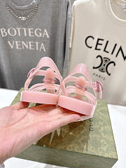 Fortok Gucci Fisherman Rubber Sandals Pink Double G - 2
