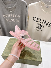 Fortok Gucci Fisherman Rubber Sandals Pink - 6
