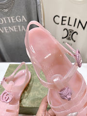 Fortok Gucci Fisherman Rubber Sandals Pink - 5