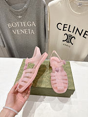 Fortok Gucci Fisherman Rubber Sandals Pink - 4