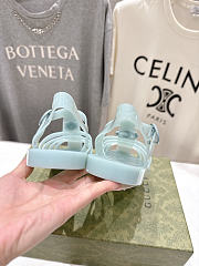 Fortok Gucci Fisherman Rubber Sandals Blue - 6