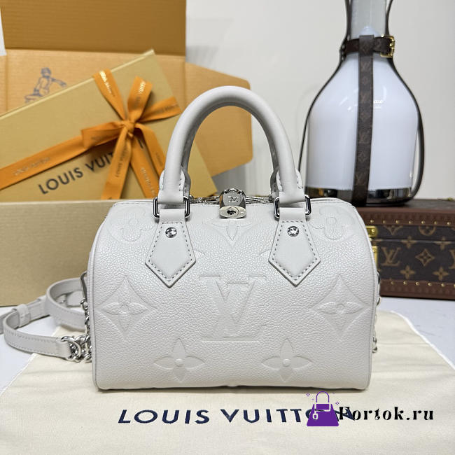 Fortok Louis Vuitton Speedy Bandoulière 20 Brume Grey 20.5*13.5*12cm - 1