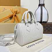 Fortok Louis Vuitton Speedy Bandoulière 20 Brume Grey 20.5*13.5*12cm - 4