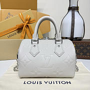 Fortok Louis Vuitton Speedy Bandoulière 20 Brume Grey 20.5*13.5*12cm - 3