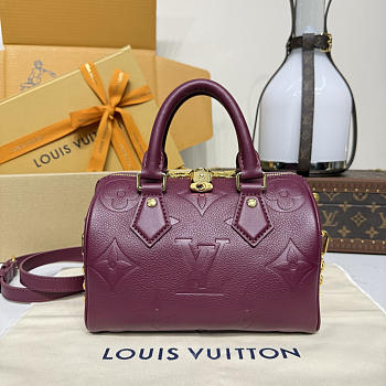 Fortok Louis Vuitton Speedy Bandoulière 20 Burgundy 20.5*13.5*12cm