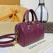 Fortok Louis Vuitton Speedy Bandoulière 20 Burgundy 20.5*13.5*12cm - 5