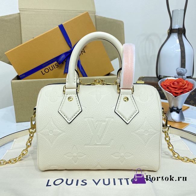 Fortok Louis Vuitton Speedy Bandoulière 20 White 20.5*13.5*12cm - 1