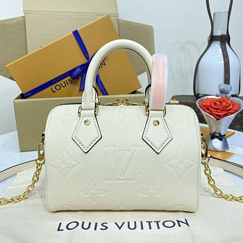 Fortok Louis Vuitton Speedy Bandoulière 20 White 20.5*13.5*12cm
