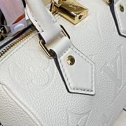 Fortok Louis Vuitton Speedy Bandoulière 20 White 20.5*13.5*12cm - 5