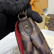 Fortok Louis Vuitton Favorite Bag Brown Damier Ebene Coated Canvas 28*17*6cm - 6