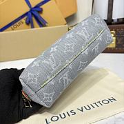 Fortok Louis Vuitton Denim Monogram Pochette Cosmetique Cloudy Grey 19*6*12cm - 6