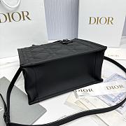 Fortok Dior Small Book Tote Black Charm 26.5 x21 x14cm - 6