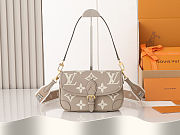 Fortok Louis Vuitton Diane Bicolor Monogram Empreinte Leather 24 x 15 x 9cm - 1