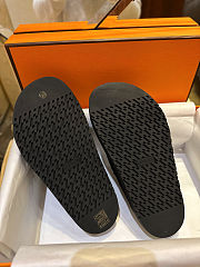 Fortok Hermès Go Mules Black Suede Calfskin H cut-out  - 2