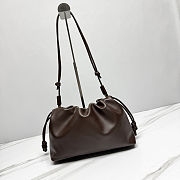 Fortok Loewe Flamenco Clutch Medium Nappa Calfskin Chocolate 30x10.5x20cm - 2