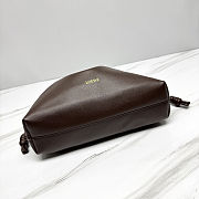 Fortok Loewe Flamenco Clutch Medium Nappa Calfskin Chocolate 30x10.5x20cm - 4