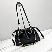 Fortok Loewe Flamenco Clutch Medium Nappa Calfskin Black 30x10.5x20cm - 1