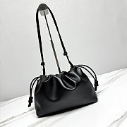 Fortok Loewe Flamenco Clutch Medium Nappa Calfskin Black 30x10.5x20cm - 5