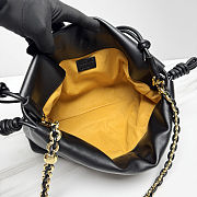 Fortok Loewe Flamenco Clutch Medium Nappa Calfskin Black 30x10.5x20cm - 3