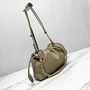 Fortok Loewe Flamenco Clutch Medium Nappa Calfskin Clay 30x10.5x20cm - 6