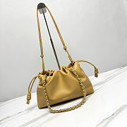 Fortok Loewe Flamenco Clutch Medium Nappa Calfskin Yellow 30x10.5x20cm - 1
